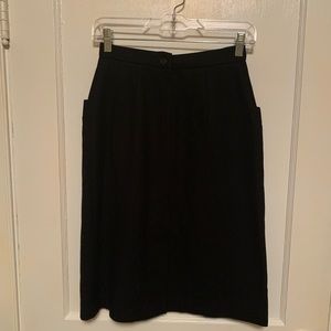 Vintage Wool Pencil Skirt